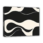 A Minimalist Pattern With Simple Lines And Shapes, Creating A Clean And Modern Aesthetic 06 Canvas 14  x 11  (Stretched)