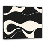 A Minimalist Pattern With Simple Lines And Shapes, Creating A Clean And Modern Aesthetic 06 Canvas 20  x 16  (Stretched)