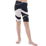 A Minimalist Pattern With Simple Lines And Shapes, Creating A Clean And Modern Aesthetic 06 Kids  Mid Length Swim Shorts