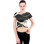 A Minimalist Pattern With Simple Lines And Shapes, Creating A Clean And Modern Aesthetic 06 Crew Neck Crop Top