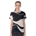 A Minimalist Pattern With Simple Lines And Shapes, Creating A Clean And Modern Aesthetic 06 Women s Cotton T-Shirt