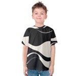 A Minimalist Pattern With Simple Lines And Shapes, Creating A Clean And Modern Aesthetic 06 Kids  Cotton T-Shirt