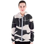 A Minimalist Pattern With Simple Lines And Shapes, Creating A Clean And Modern Aesthetic 06 Women s Zipper Hoodie