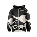 A Minimalist Pattern With Simple Lines And Shapes, Creating A Clean And Modern Aesthetic 06 Kids  Zipper Hoodie