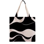 A Minimalist Pattern With Simple Lines And Shapes, Creating A Clean And Modern Aesthetic 06 Zipper Grocery Tote Bag