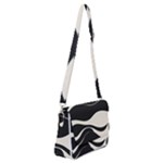 A Minimalist Pattern With Simple Lines And Shapes, Creating A Clean And Modern Aesthetic 06 Shoulder Bag with Back Zipper