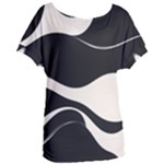 A Minimalist Pattern With Simple Lines And Shapes, Creating A Clean And Modern Aesthetic 06 Women s Oversized T-Shirt