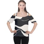 A Minimalist Pattern With Simple Lines And Shapes, Creating A Clean And Modern Aesthetic 06 Cutout Shoulder T-Shirt