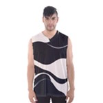 A Minimalist Pattern With Simple Lines And Shapes, Creating A Clean And Modern Aesthetic 06 Men s Basketball Tank Top