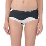 A Minimalist Pattern With Simple Lines And Shapes, Creating A Clean And Modern Aesthetic 06 Mid-Waist Bikini Bottoms