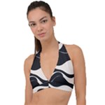 A Minimalist Pattern With Simple Lines And Shapes, Creating A Clean And Modern Aesthetic 06 Halter Plunge Bikini Top