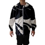 A Minimalist Pattern With Simple Lines And Shapes, Creating A Clean And Modern Aesthetic 06 Kids  Hooded Windbreaker