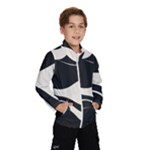 A Minimalist Pattern With Simple Lines And Shapes, Creating A Clean And Modern Aesthetic 06 Kids  Windbreaker