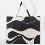 A Minimalist Pattern With Simple Lines And Shapes, Creating A Clean And Modern Aesthetic 06 Zipper Large Tote Bag