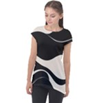 A Minimalist Pattern With Simple Lines And Shapes, Creating A Clean And Modern Aesthetic 06 Cap Sleeve High Low Top