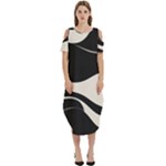 A Minimalist Pattern With Simple Lines And Shapes, Creating A Clean And Modern Aesthetic 06 Cold Shoulder Loose Fit Dress With Pockets