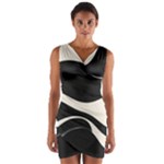 A Minimalist Pattern With Simple Lines And Shapes, Creating A Clean And Modern Aesthetic 06 Wrap Front Bodycon Dress