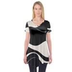 A Minimalist Pattern With Simple Lines And Shapes, Creating A Clean And Modern Aesthetic 06 Short Sleeve Tunic 