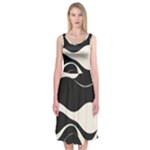 A Minimalist Pattern With Simple Lines And Shapes, Creating A Clean And Modern Aesthetic 06 Midi Sleeveless Dress