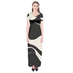 A Minimalist Pattern With Simple Lines And Shapes, Creating A Clean And Modern Aesthetic 06 Short Sleeve Maxi Dress