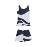 A Minimalist Pattern With Simple Lines And Shapes, Creating A Clean And Modern Aesthetic 06 Kids  Boyleg Swimsuit