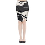 A Minimalist Pattern With Simple Lines And Shapes, Creating A Clean And Modern Aesthetic 06 Midi Wrap Pencil Skirt