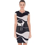 A Minimalist Pattern With Simple Lines And Shapes, Creating A Clean And Modern Aesthetic 06 Capsleeve Drawstring Dress 