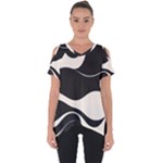 A Minimalist Pattern With Simple Lines And Shapes, Creating A Clean And Modern Aesthetic 06 Cut Out Side Drop T-Shirt