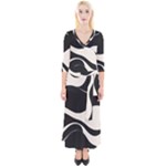 A Minimalist Pattern With Simple Lines And Shapes, Creating A Clean And Modern Aesthetic 06 Quarter Sleeve Wrap Maxi Dress