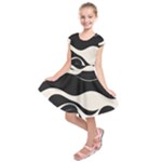 A Minimalist Pattern With Simple Lines And Shapes, Creating A Clean And Modern Aesthetic 06 Kids  Short Sleeve Dress