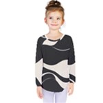 A Minimalist Pattern With Simple Lines And Shapes, Creating A Clean And Modern Aesthetic 06 Kids  Long Sleeve T-Shirt