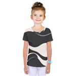 A Minimalist Pattern With Simple Lines And Shapes, Creating A Clean And Modern Aesthetic 06 Kids  One Piece T-Shirt