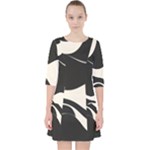 A Minimalist Pattern With Simple Lines And Shapes, Creating A Clean And Modern Aesthetic 06 Quarter Sleeve Pocket Dress