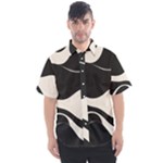 A Minimalist Pattern With Simple Lines And Shapes, Creating A Clean And Modern Aesthetic 06 Men s Short Sleeve Shirt