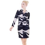 A Minimalist Pattern With Simple Lines And Shapes, Creating A Clean And Modern Aesthetic 06 Button Long Sleeve Dress