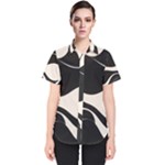 A Minimalist Pattern With Simple Lines And Shapes, Creating A Clean And Modern Aesthetic 06 Women s Short Sleeve Shirt