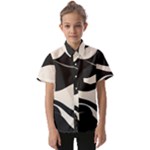 A Minimalist Pattern With Simple Lines And Shapes, Creating A Clean And Modern Aesthetic 06 Kids  Short Sleeve Shirt