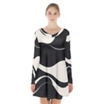 A Minimalist Pattern With Simple Lines And Shapes, Creating A Clean And Modern Aesthetic 06 Long Sleeve Velvet V-neck Dress