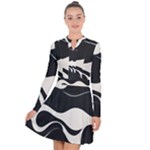 A Minimalist Pattern With Simple Lines And Shapes, Creating A Clean And Modern Aesthetic 06 Long Sleeve Panel Dress