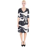 A Minimalist Pattern With Simple Lines And Shapes, Creating A Clean And Modern Aesthetic 06 Wrap Up Cocktail Dress