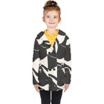 A Minimalist Pattern With Simple Lines And Shapes, Creating A Clean And Modern Aesthetic 06 Kids  Double Breasted Button Coat