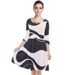 A Minimalist Pattern With Simple Lines And Shapes, Creating A Clean And Modern Aesthetic 06 Quarter Sleeve Waist Band Dress