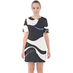 A Minimalist Pattern With Simple Lines And Shapes, Creating A Clean And Modern Aesthetic 06 Sixties Short Sleeve Mini Dress