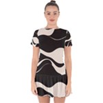 A Minimalist Pattern With Simple Lines And Shapes, Creating A Clean And Modern Aesthetic 06 Drop Hem Mini Chiffon Dress