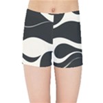 A Minimalist Pattern With Simple Lines And Shapes, Creating A Clean And Modern Aesthetic 06 Kids  Sports Shorts