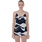 A Minimalist Pattern With Simple Lines And Shapes, Creating A Clean And Modern Aesthetic 06 Tie Front Two Piece Tankini