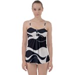 A Minimalist Pattern With Simple Lines And Shapes, Creating A Clean And Modern Aesthetic 06 Babydoll Tankini Set