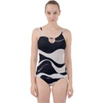 A Minimalist Pattern With Simple Lines And Shapes, Creating A Clean And Modern Aesthetic 06 Cut Out Top Tankini Set