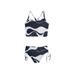 A Minimalist Pattern With Simple Lines And Shapes, Creating A Clean And Modern Aesthetic 06 Girls  Tankini Swimsuit