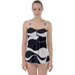 A Minimalist Pattern With Simple Lines And Shapes, Creating A Clean And Modern Aesthetic 06 Babydoll Tankini Top